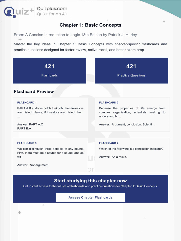 Flashcards for Chapter 1 Basic Concepts | PDF