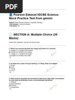 Grade 9 Science Final Exam Practice | PDF | Science & Mathematics