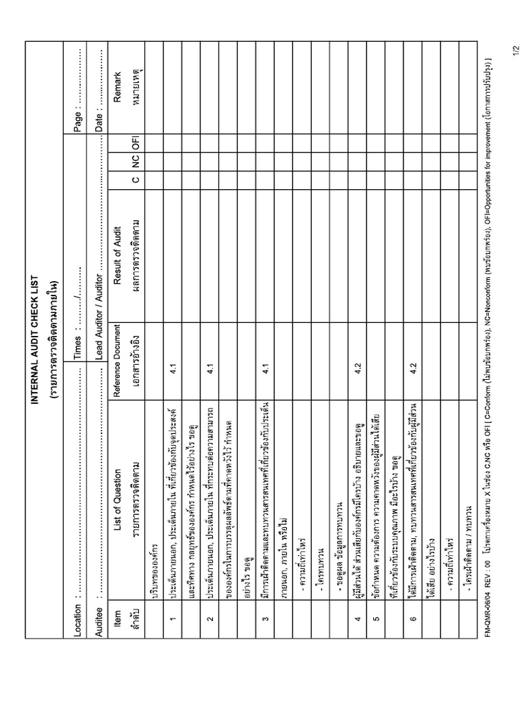 Check list 4.0 | PDF