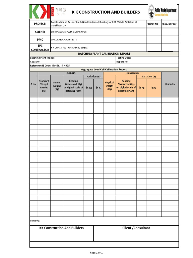 Calibration Format | PDF
