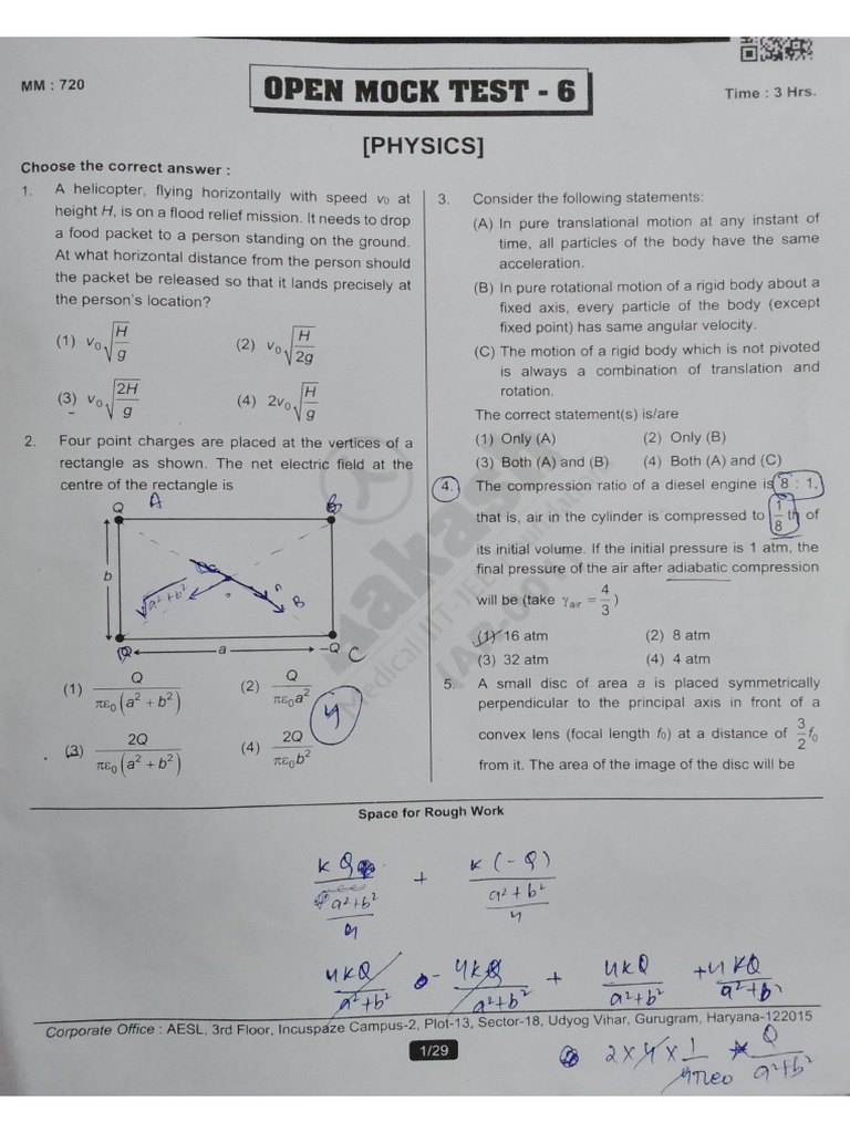 NEET phy chem test | PDF