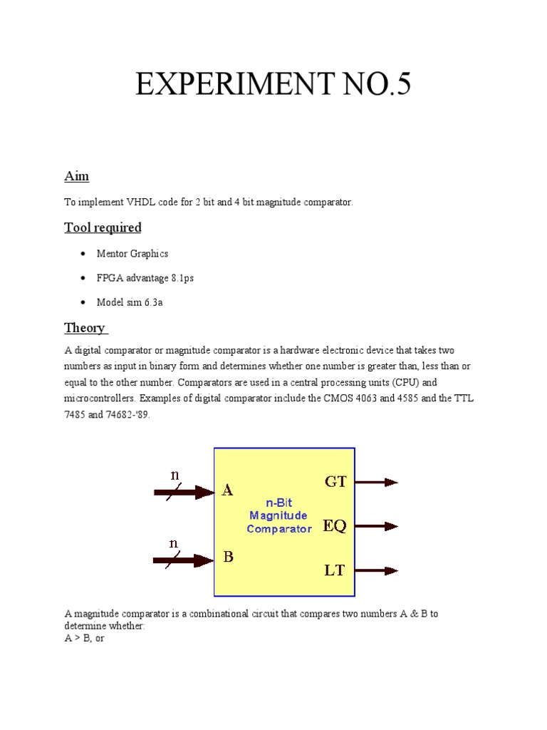 WHAT ARE MAGNITUDE COMPARATOR intelligence overview