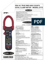 Digital Clampmeter 2000A AC TRMS KM2772