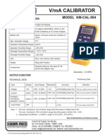 Digital Temperature mV mA Calibrator KM CAL 904