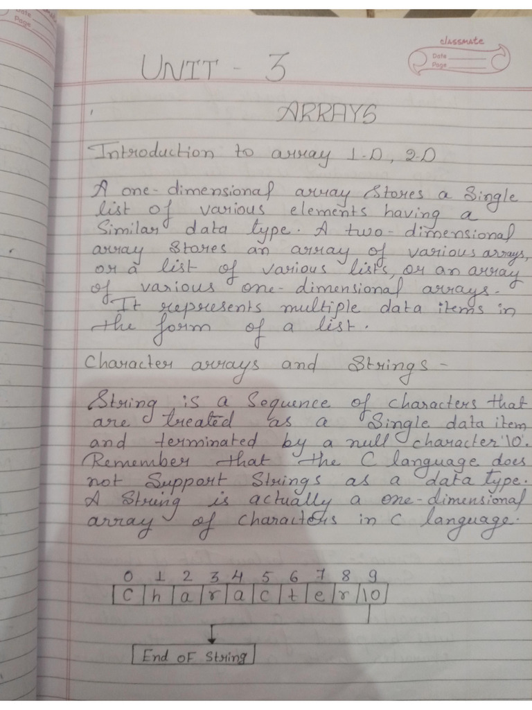Unit 3 Array | PDF