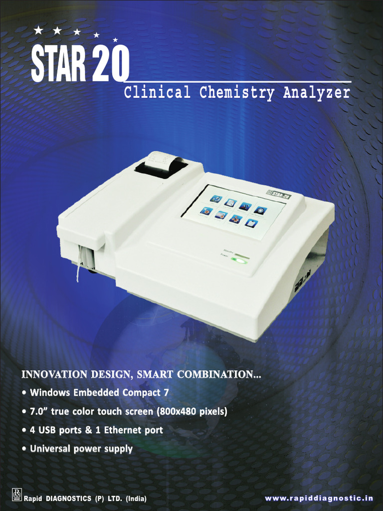 Star 20 Semi Auto Analyzer | PDF