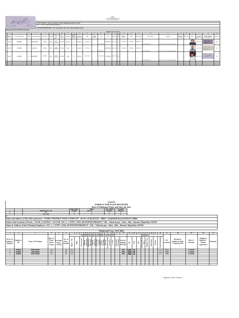 Abcd Form Pari Construction Company | PDF | Public Finance | Business