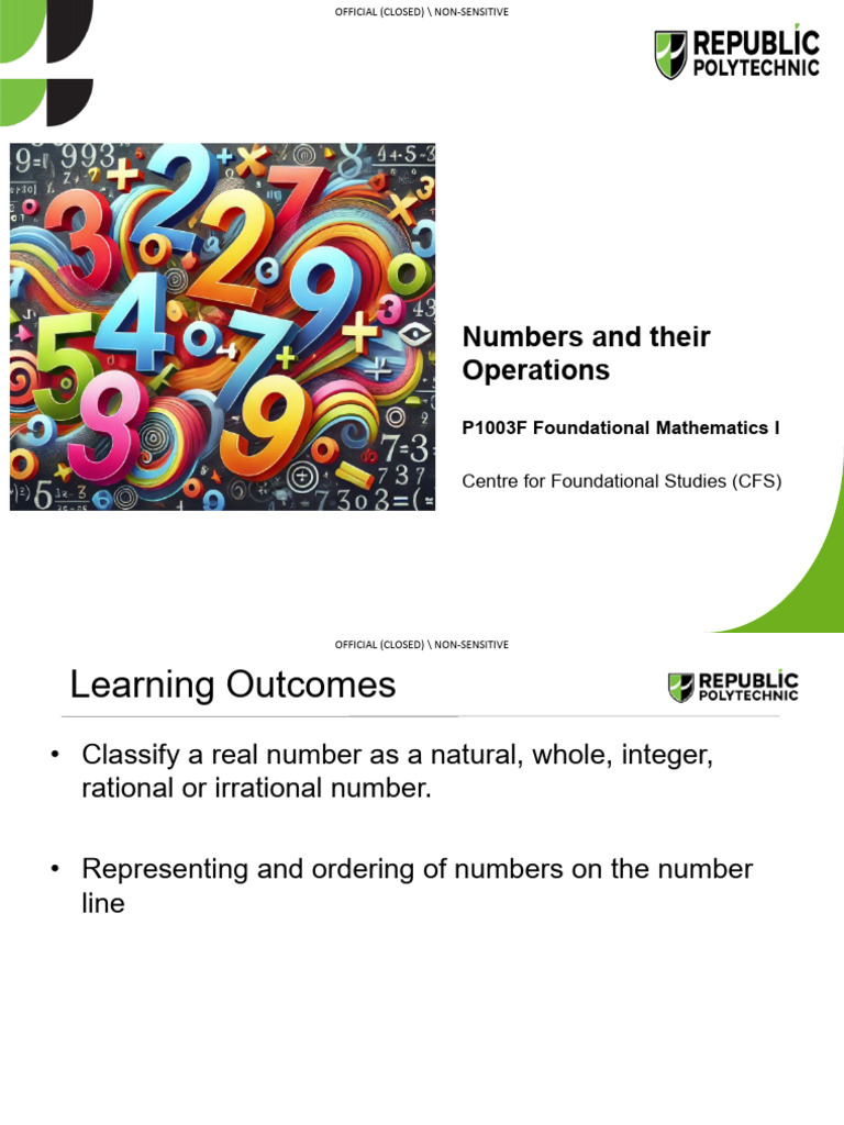 AY2026 Sem1 P1003F L01 Lecture Notes (Student) | PDF | Numbers | Prime ...