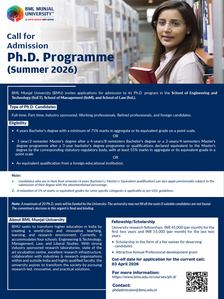 PHD Poster Summer 2026 | PDF | Doctor Of Philosophy | Academic Degree