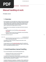 MAC Tool Manual Handling Assessment | PDF | Labor Relations ...