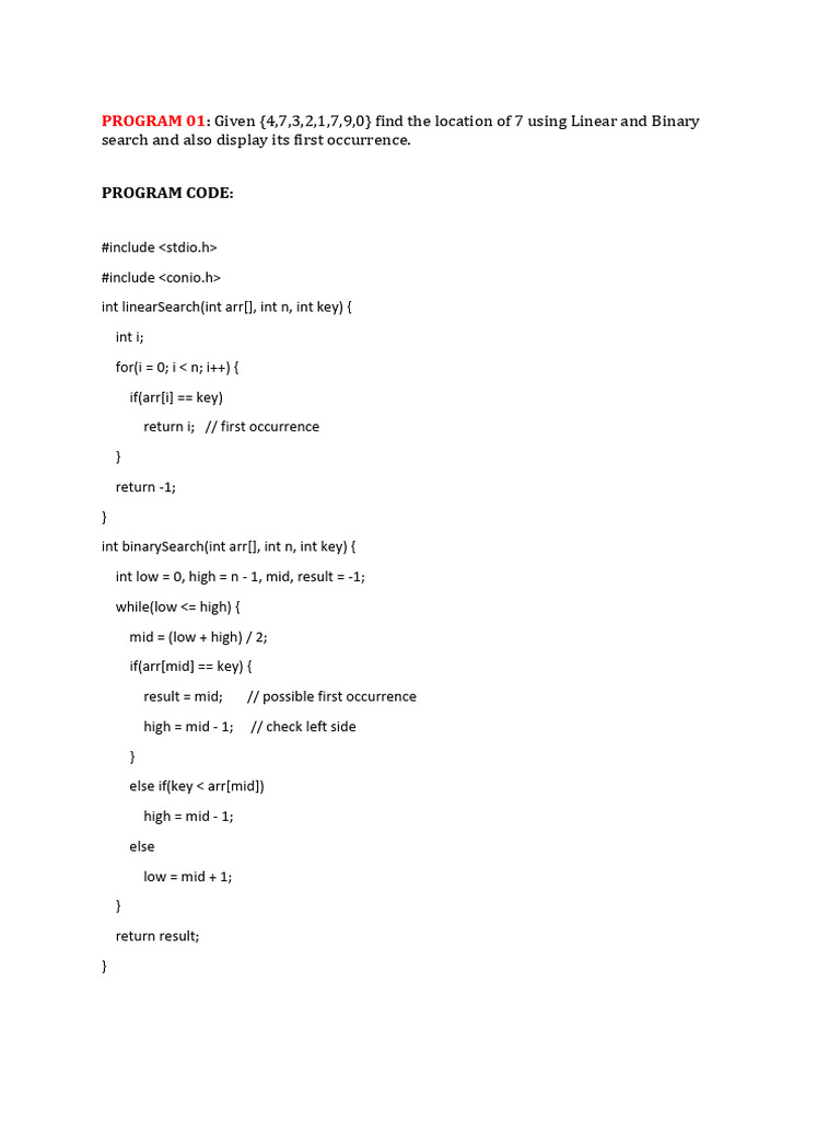 PROGRAM 1,2 and 3 | PDF | Algorithms And Data Structures | Computer ...
