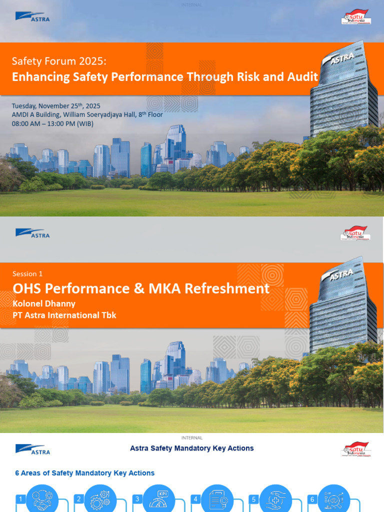 Safety Forum 2025 - Session 1 | PDF | Safety | Regulatory Compliance