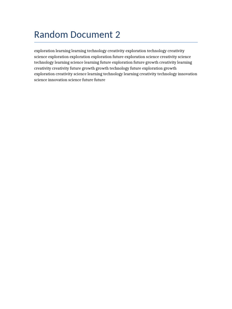 Random Doc 2 | PDF