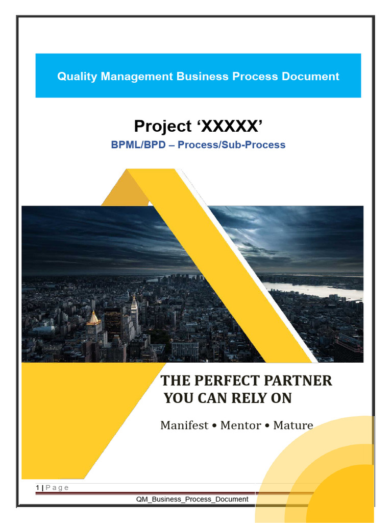 Quality Management Business Process Document | PDF | Business Process ...