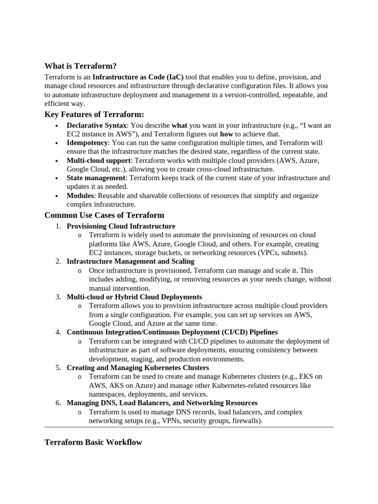 Terraform | PDF | Cloud Computing | Amazon Web Services