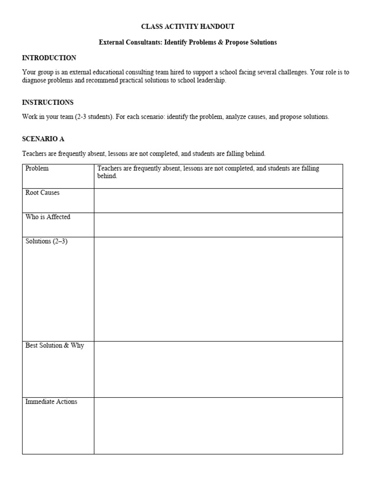 Activity Handout | PDF