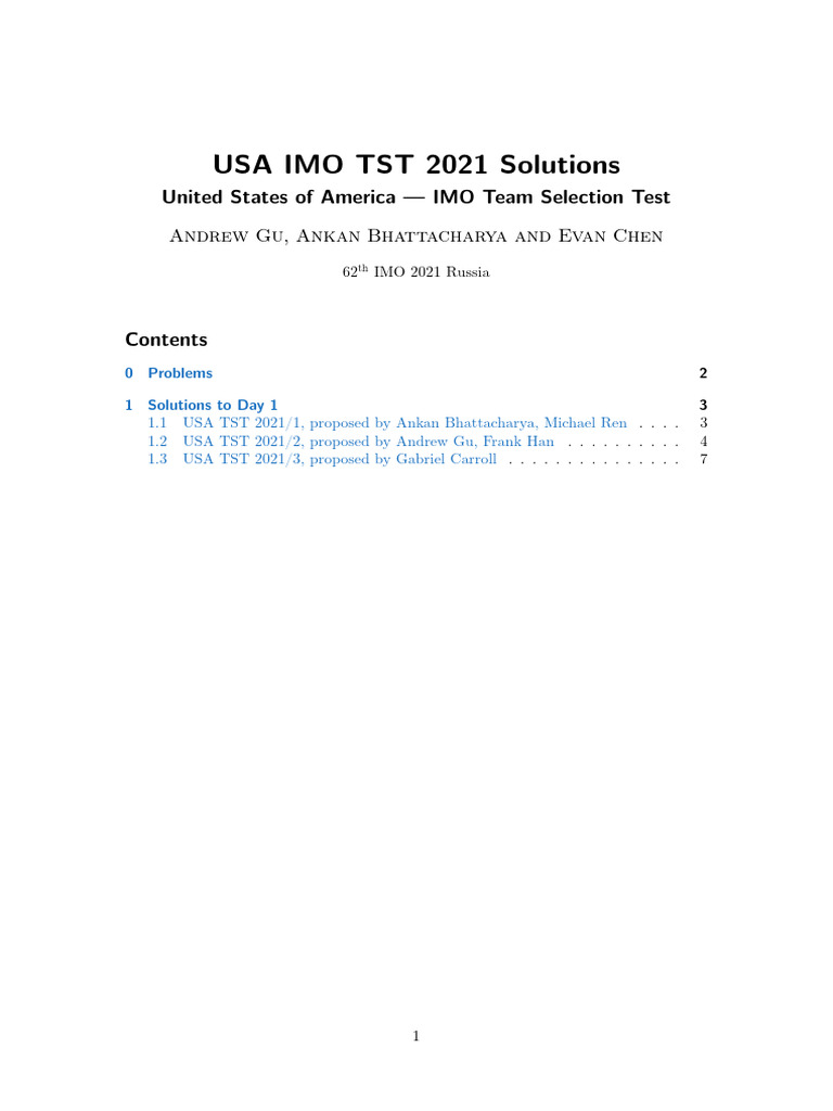 Sols Tst Imo 2021 | PDF | Function (Mathematics) | Mathematical Objects
