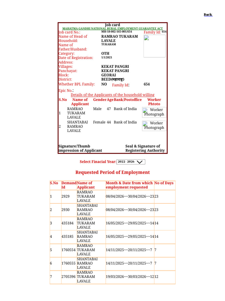 Job Card | PDF
