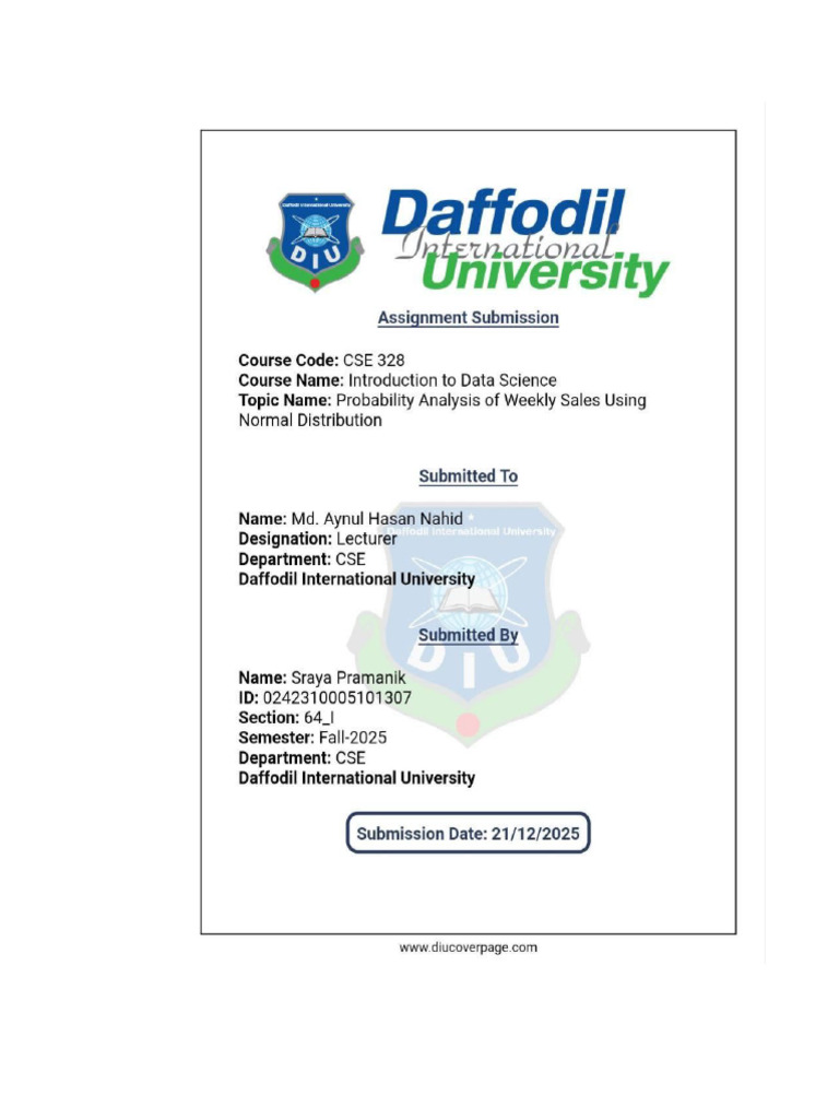 Assignment_307_PDF_Format | PDF | Standard Score | Normal Distribution