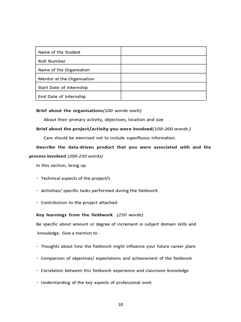 Final Report Format | PDF