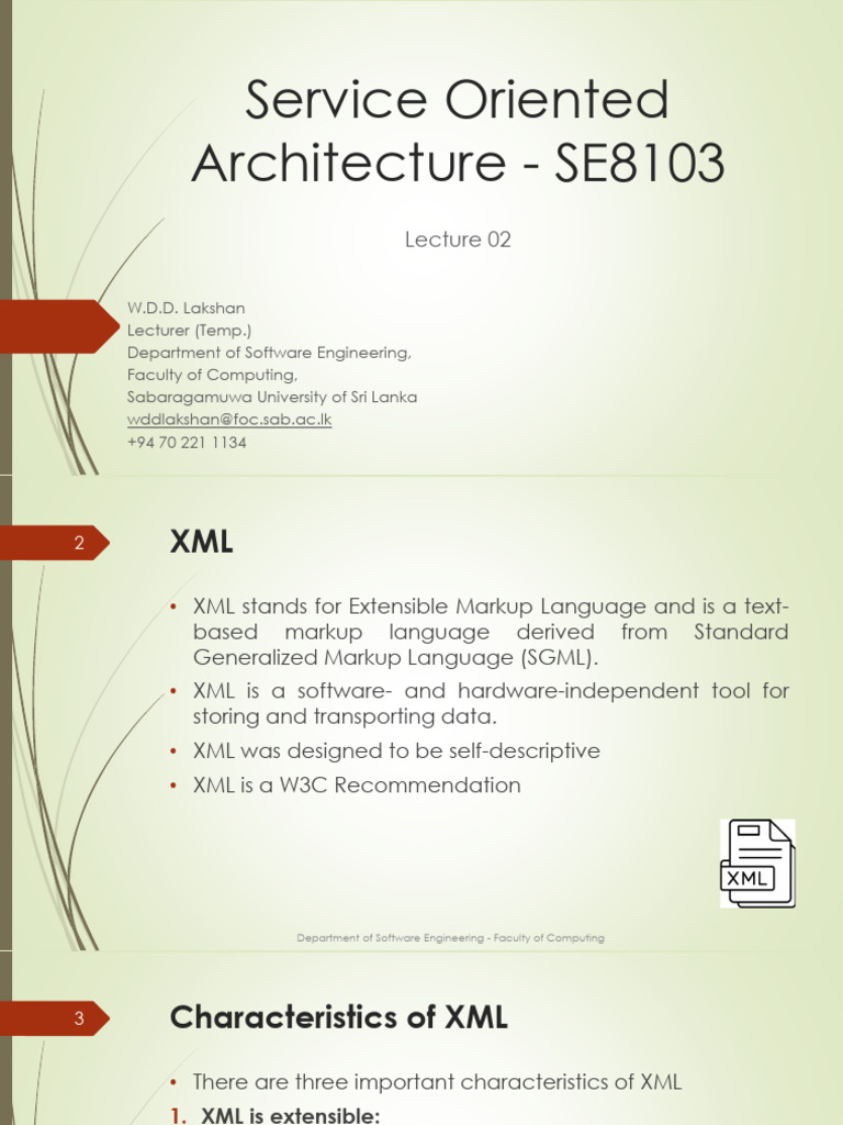 Lecture 02 | PDF | Xml | Web Standards