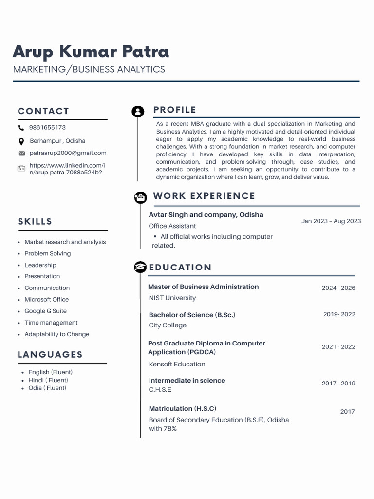 Arup Patra Resume (1) | PDF