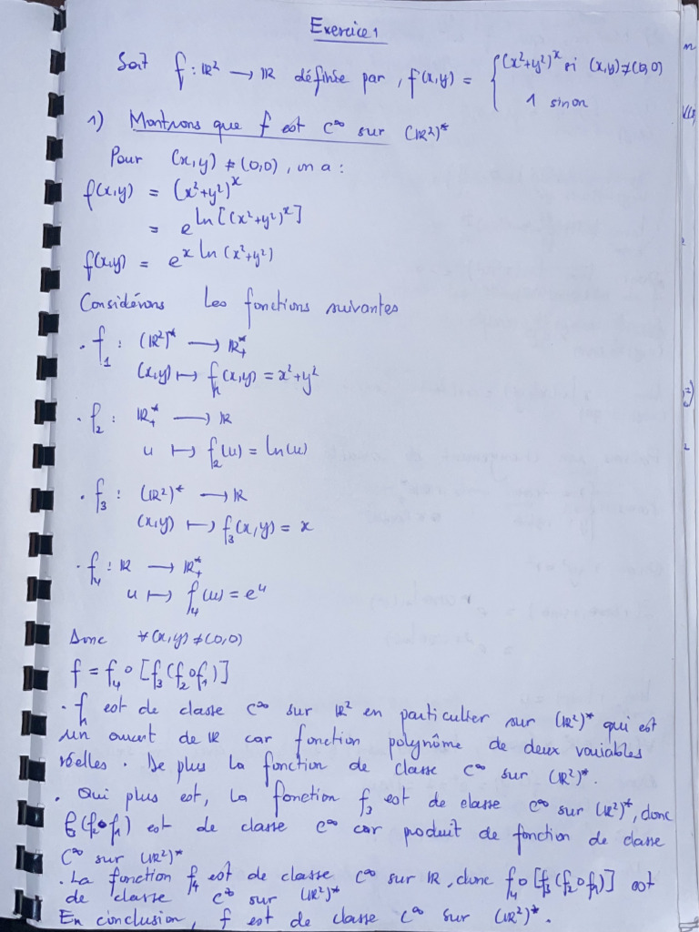 CORRECTION TD CALCULE DIFF | PDF