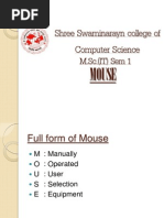 Shree Swaminarayn College of Computer Science: M.Sc. (IT) Sem 1