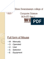 Shree Swaminarayn College of Computer Science: M.Sc. (IT) Sem 1