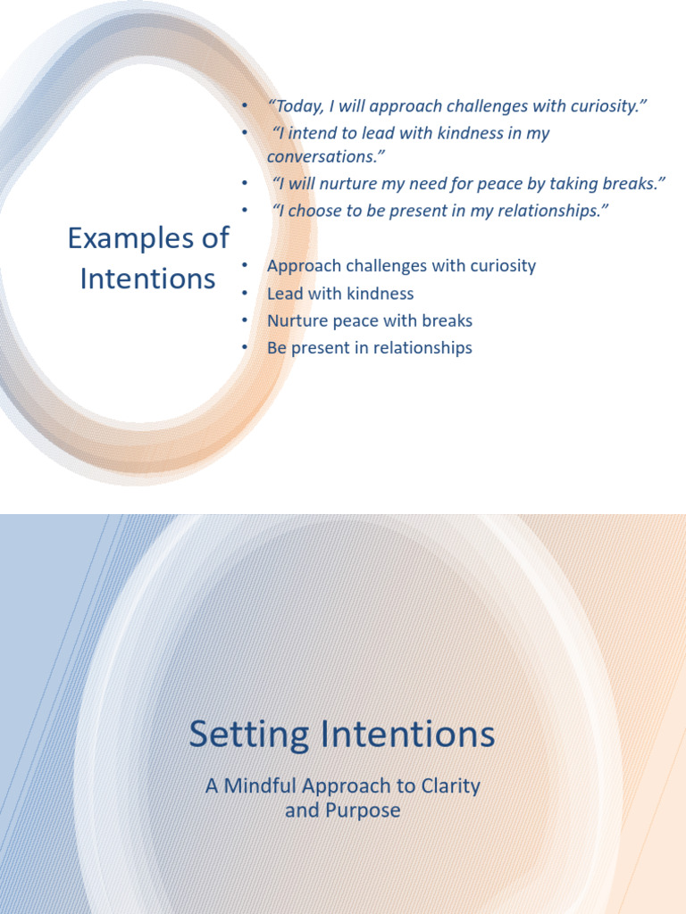 Setting_Intentions_Presentation_final | PDF