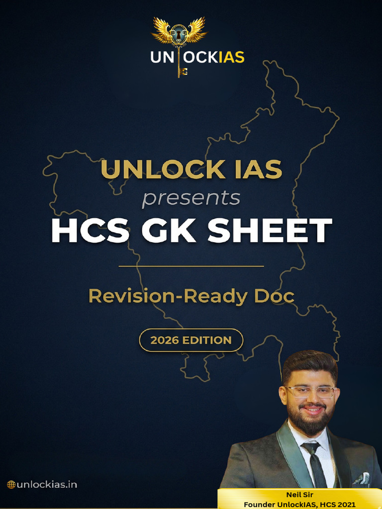 Unlockias Hcs Gk Sheet | PDF