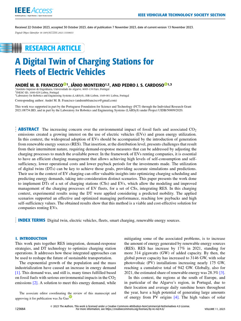 A Digital Twin of Charging Stations for Fleets of Electric Vehicles ...