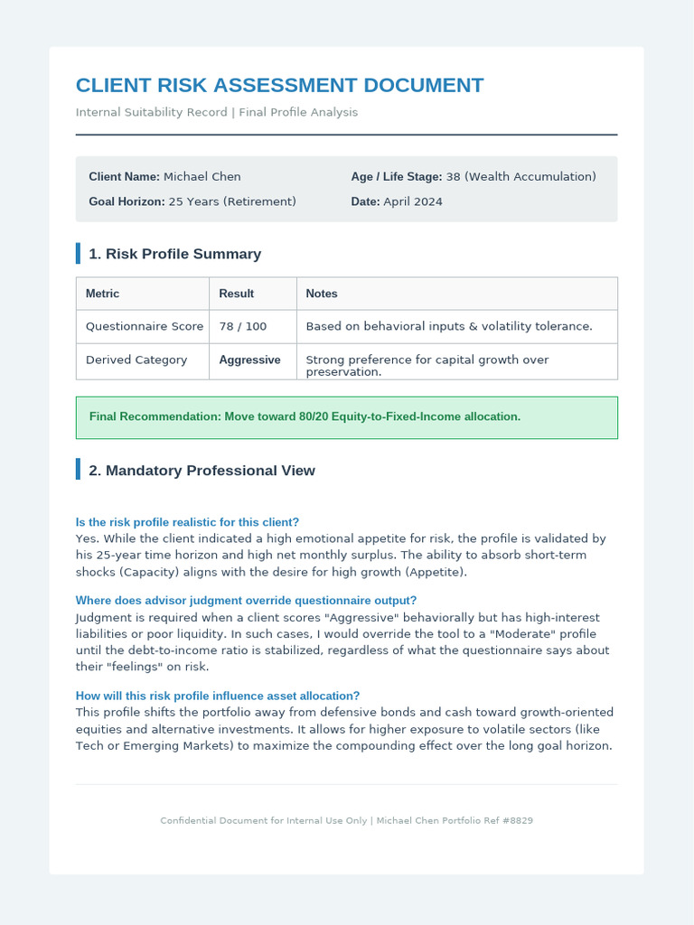 Client Risk Assessment Final | PDF