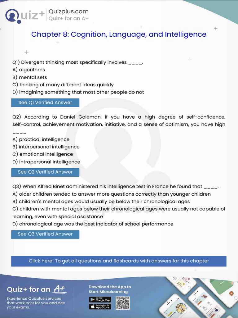 Divergent Thinking Most Specifically Involves | PDF | Classical ...