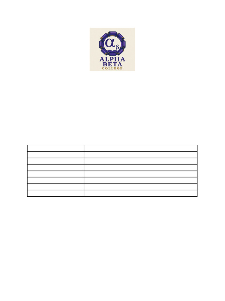 Alpha Beta College Registration Form v3 | PDF