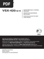 Manual Pioneer VSX 1019AH K | PDF