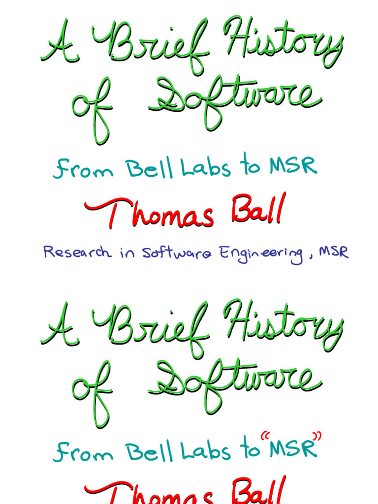 Brief History of Software | PDF | Windows Xp | Windows Vista