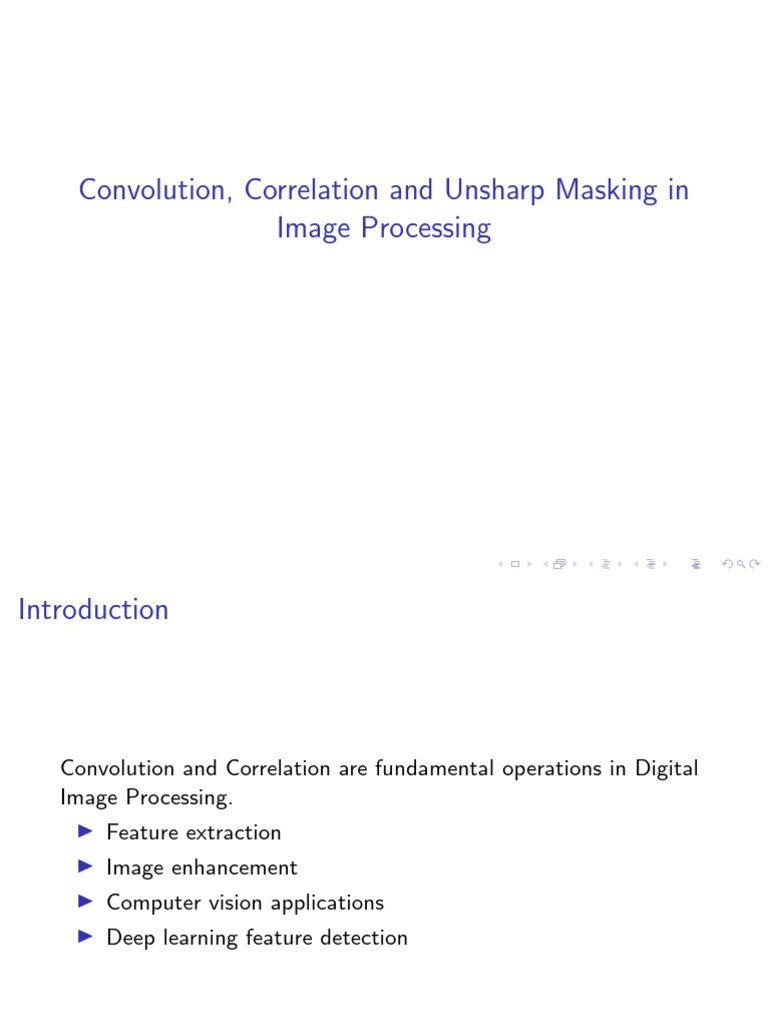 Convolution,Corelation and Unsharp Making | PDF | Convolution | Image ...