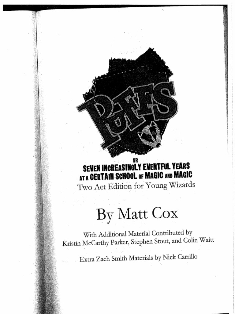 Puffs Script | PDF