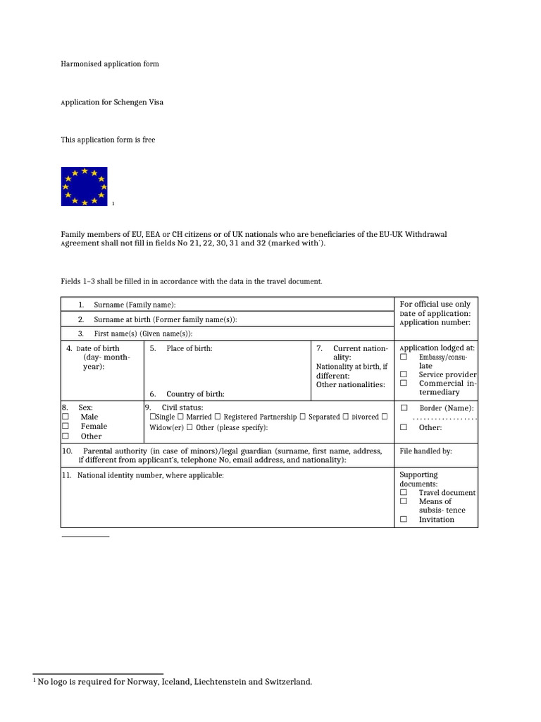 Greece Application Form | PDF | Travel Visa | Government And Personhood