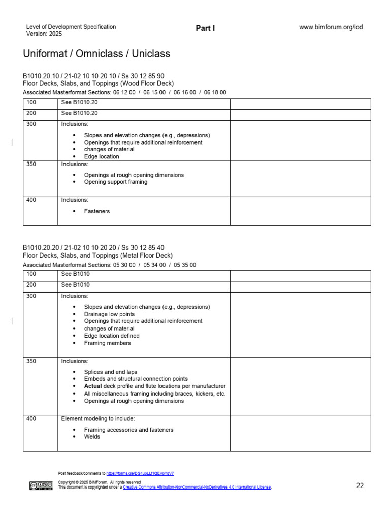 LOD Specification 2025 Part I-3 | PDF | Stairs | Wall