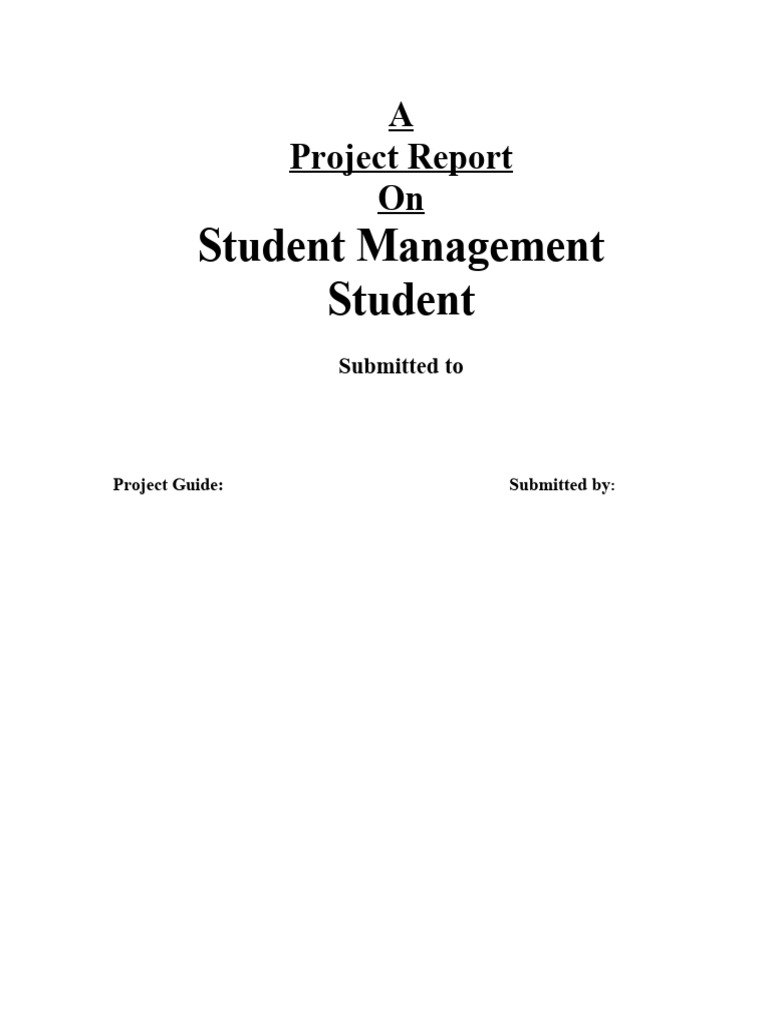 80742136 Student Management System | PDF | Java (Programming Language ...