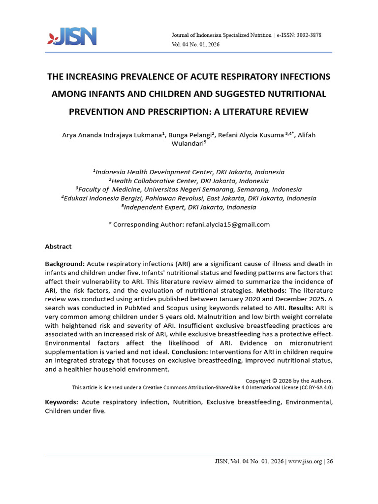 2+refani+et+al+1303 | PDF | Malnutrition | Breastfeeding