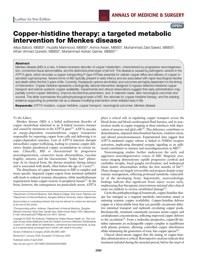 copper_histidine_therapy__a_targeted_metabolic.46 | PDF | Clinical ...