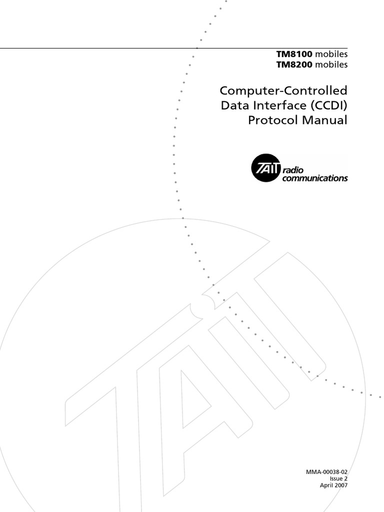 Tm8100 Protocol Manual | PDF | Computing | Computer Engineering
