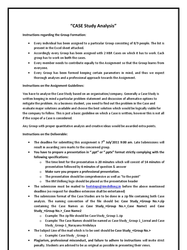 Case study examples of student image