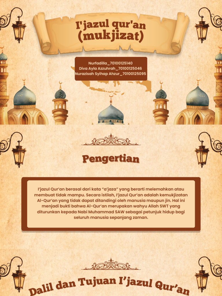 PPT i’Jazul Qur’an (Mukjizat) | PDF