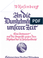Rosenberg, Alfred - An Die Dunkelmaenner Unserer Zeit (10. Auflage 1935, 116 S., Scan, Fraktur)