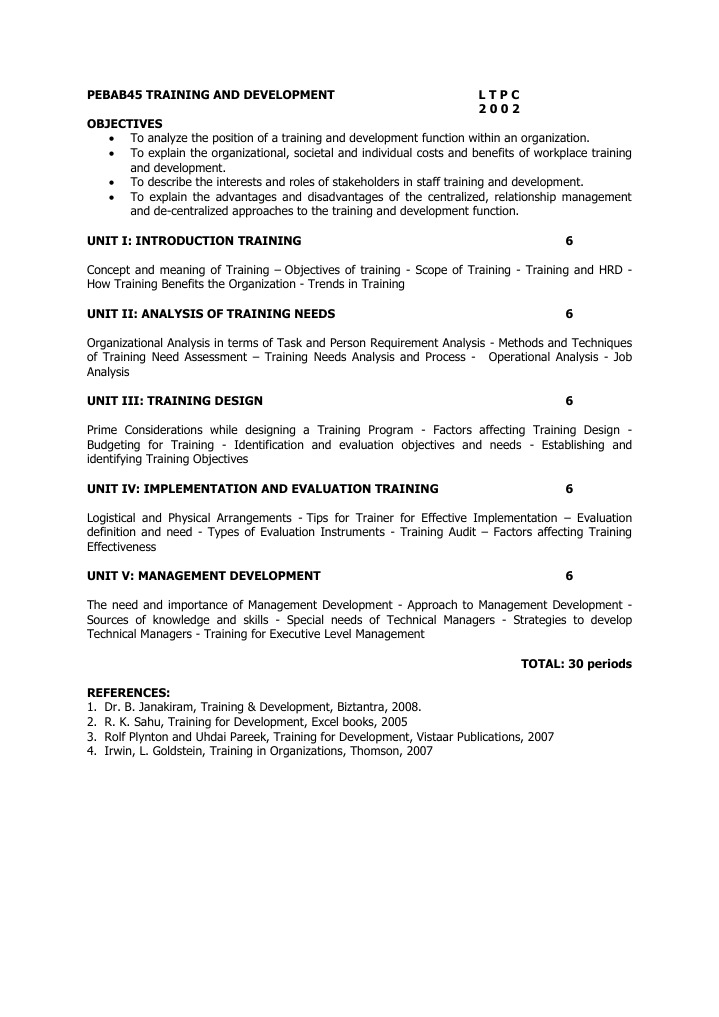 Training and Development Overview | PDF