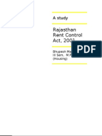 Rajasthan Rent Control Act 2001 study